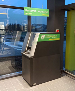 Centrala obraz przedstawia bankomat